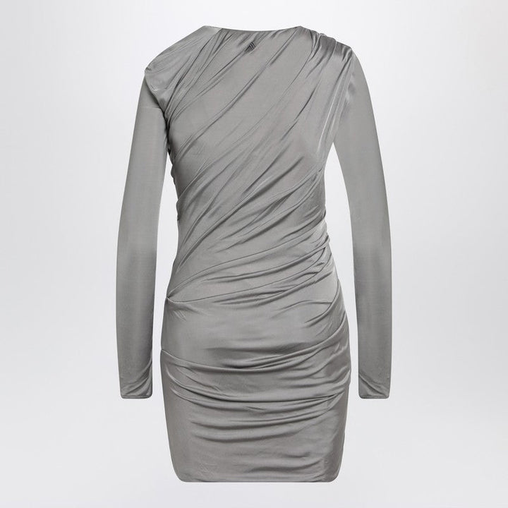 The Attico Draped Grey Mini Dress Women