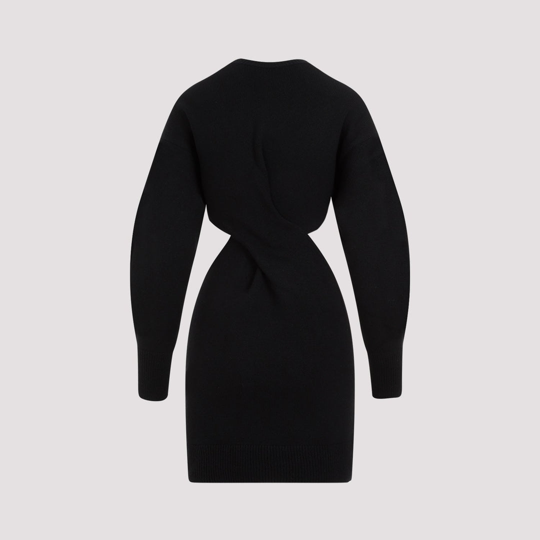 Alexander Mcqueen Wool Mini Dress Women