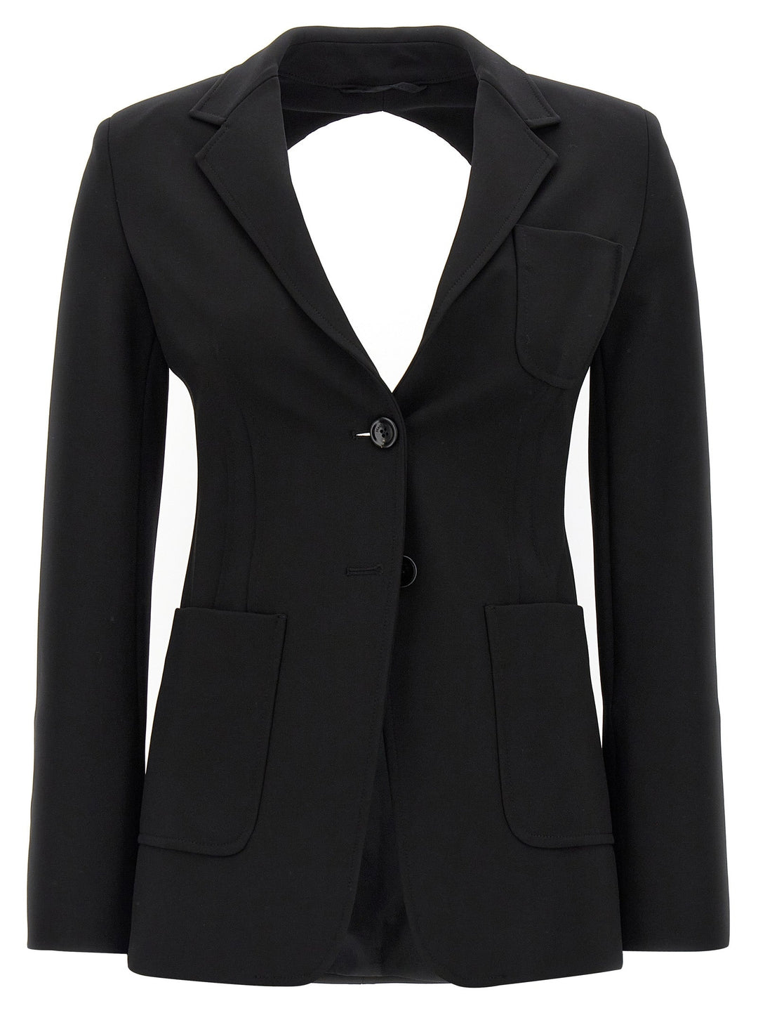 Black blazer on a white background