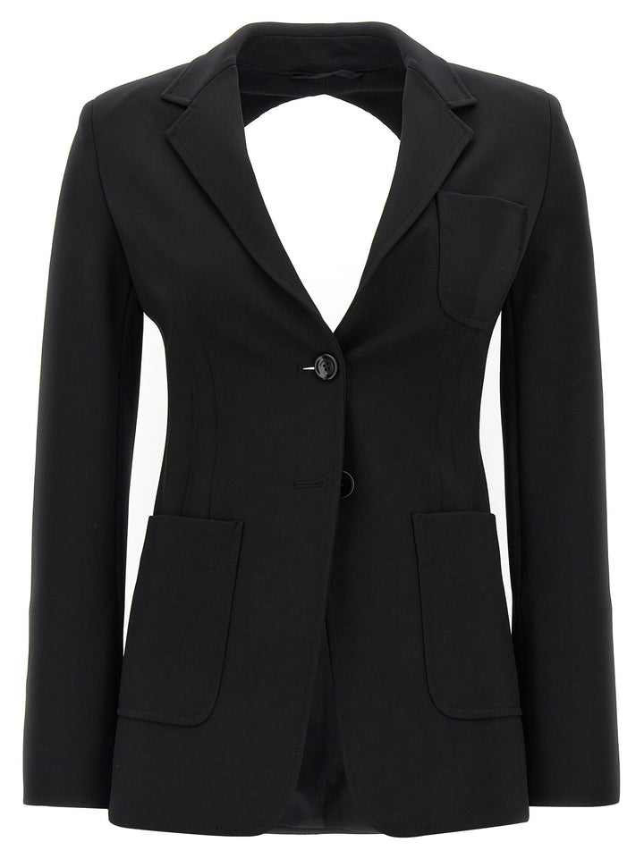 Black blazer on a white background