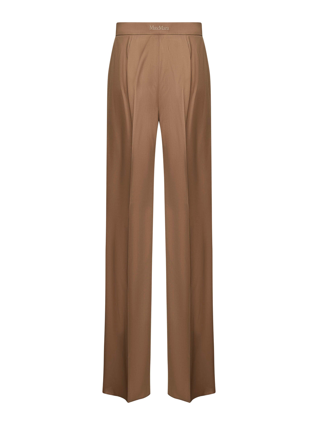 Max Mara Women Brown Light Wool Fernet Straight Trousers<Br/>