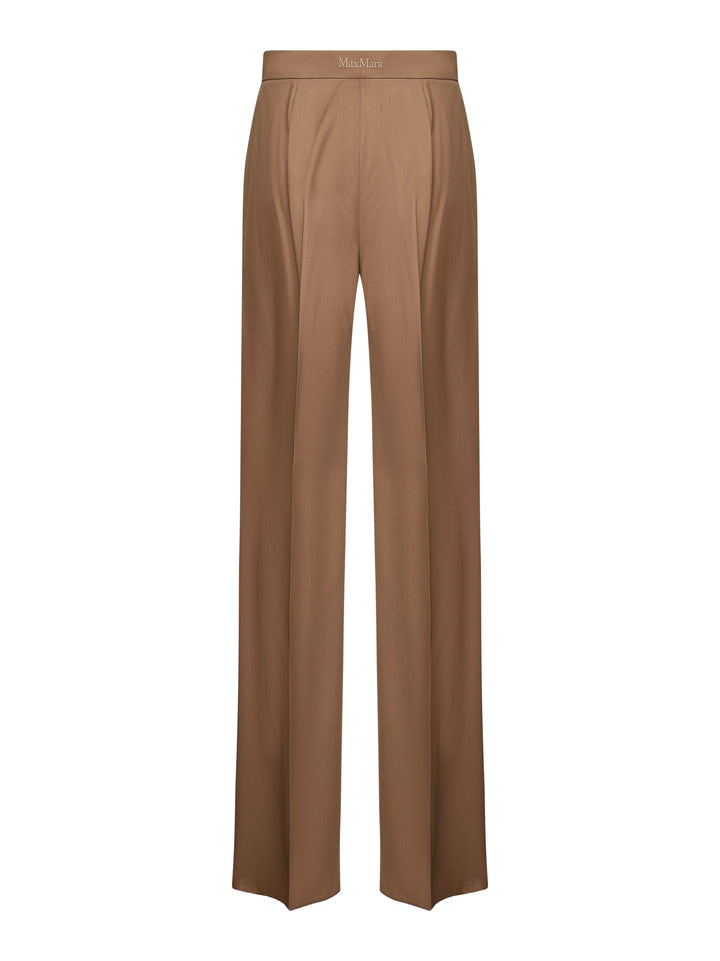 Max Mara Women Brown Light Wool Fernet Straight Trousers<Br/>