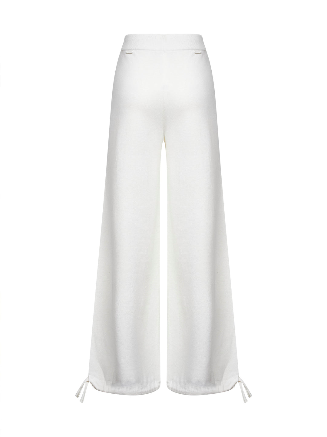 Max Mara Women White Wool Knit Nigeria Trousers