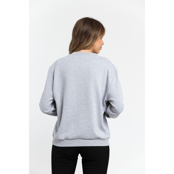 Trussardi women's grey yellow graphic logo Sweatshirts