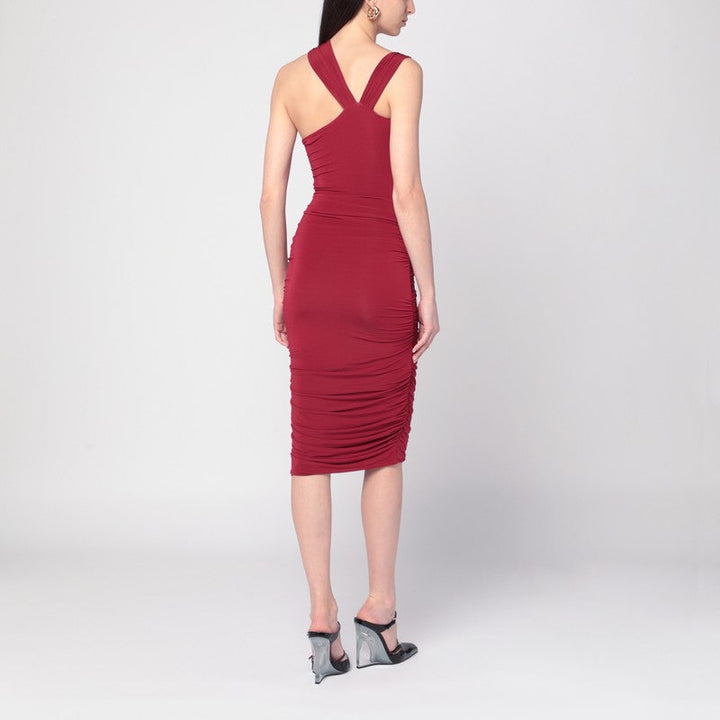 Isabel Marant One-Shoulder Ethel Dress In Light Burgundy Women