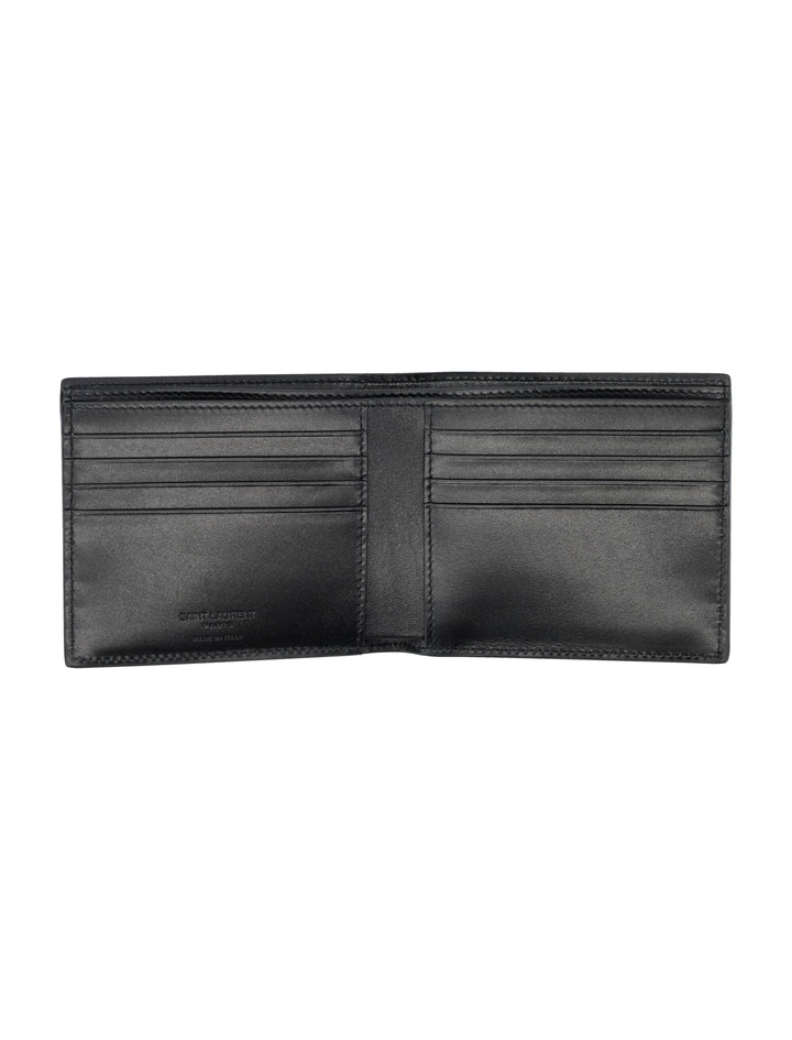 SAINT LAURENT East/West Mini Bi-Fold Wallet - FW25