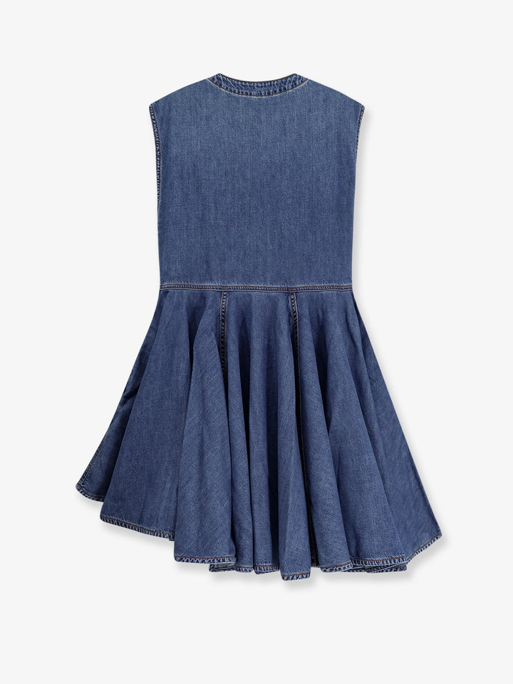 Alaia Women Wrap Denim Dress