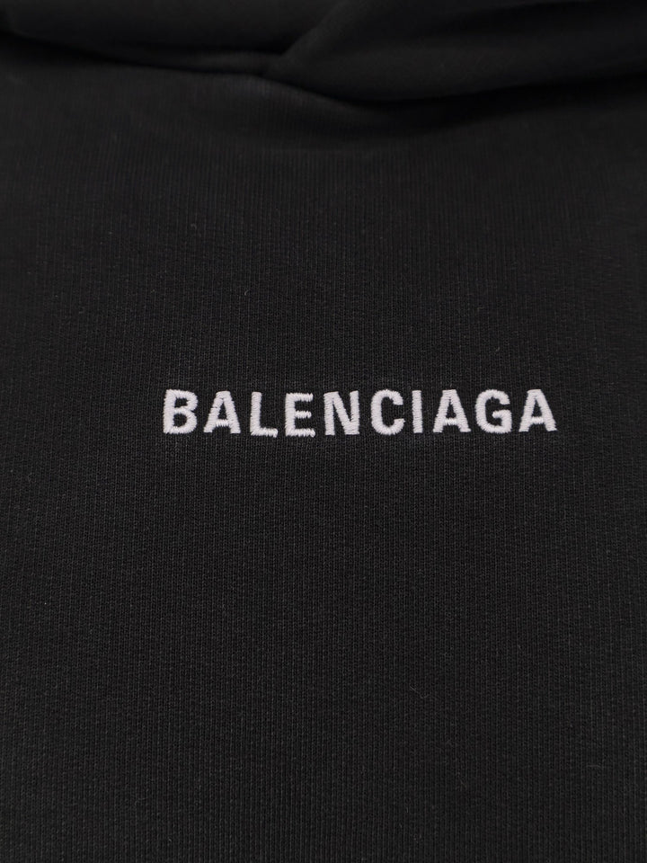Balenciaga Men Logoed Cotton Sweatshirt
