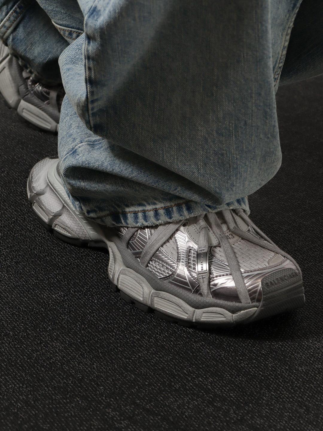 Balenciaga Men 3Xl Low Top Mesh Sneakers