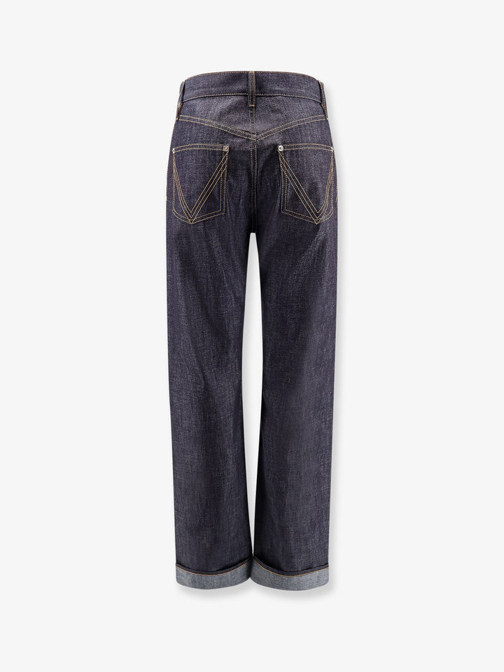 Bottega Veneta Women Turned Up Jeans With Straight Leg