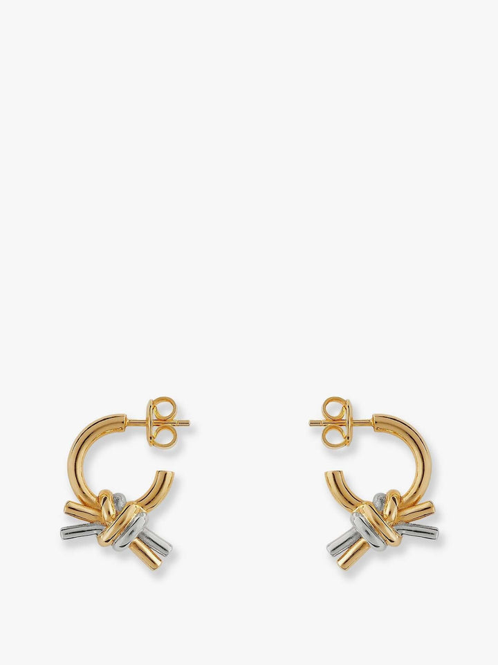 Bottega Veneta Women Knot Silver Earrings