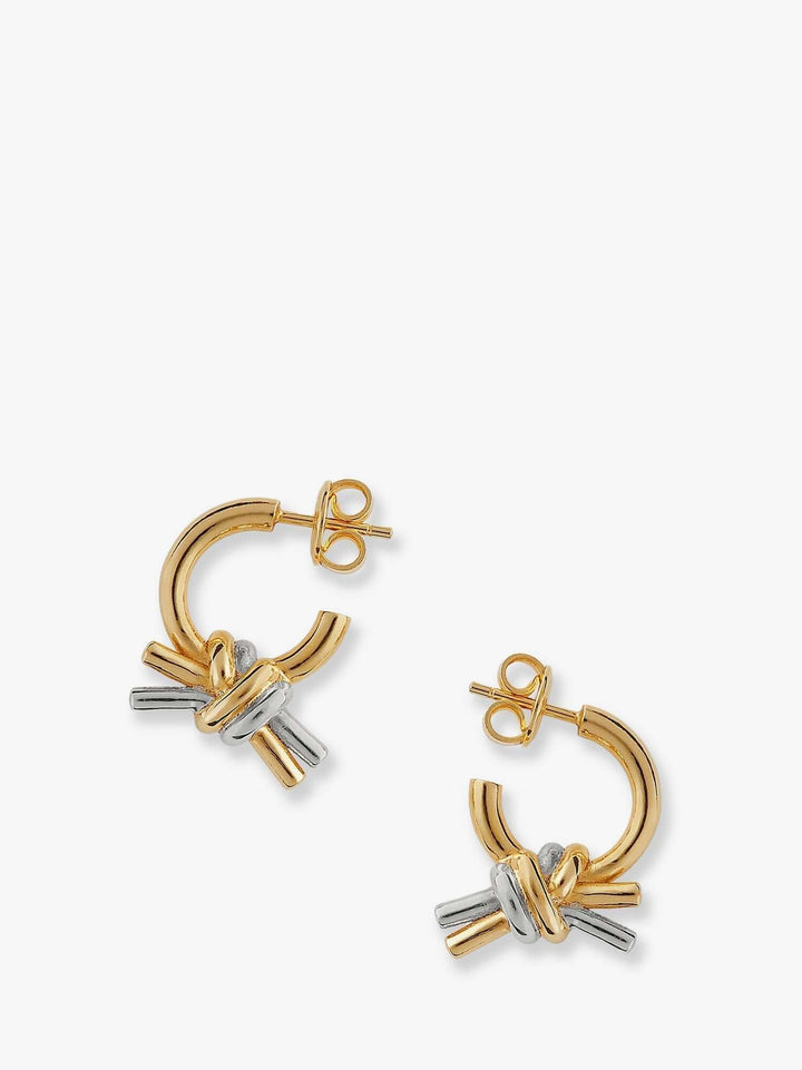 Bottega Veneta Women Knot Silver Earrings
