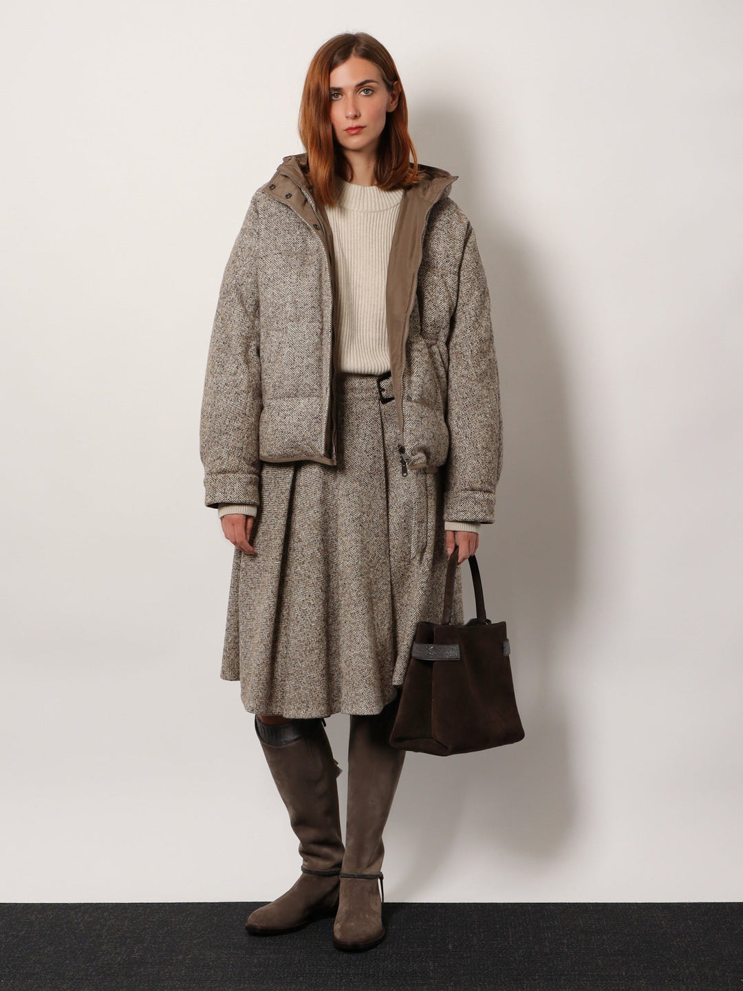 Brunello Cucinelli Women Cashmere Sweater With Removable Cuffs