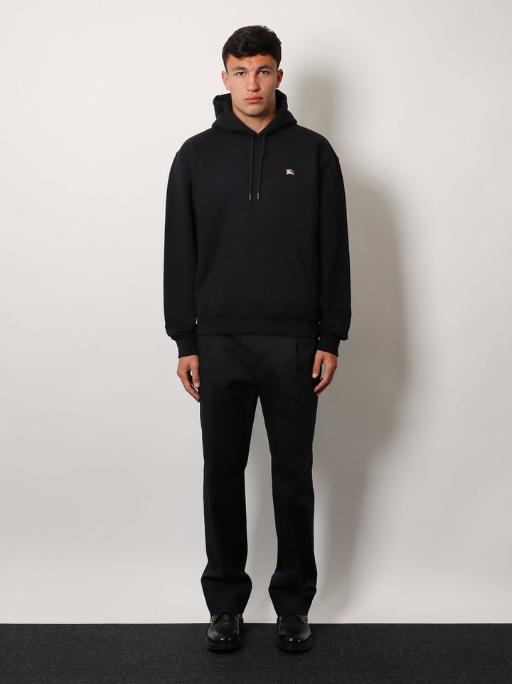 Burberry Men Cotton Sweatshirt With Logo Embroidery