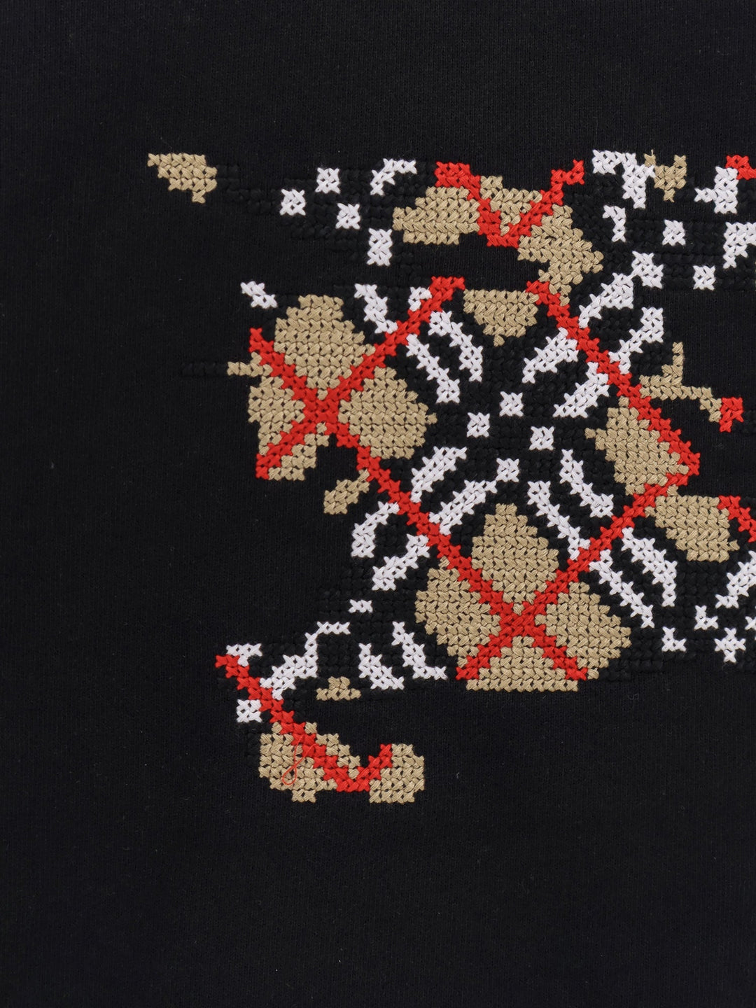 Burberry Men Cotton Sweatshirt With Logo Embroidery