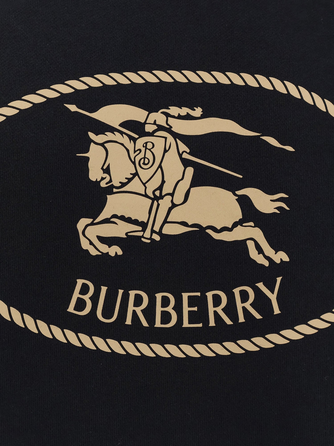 Burberry Men Cotton Sweatshirt With Logo Embroidery