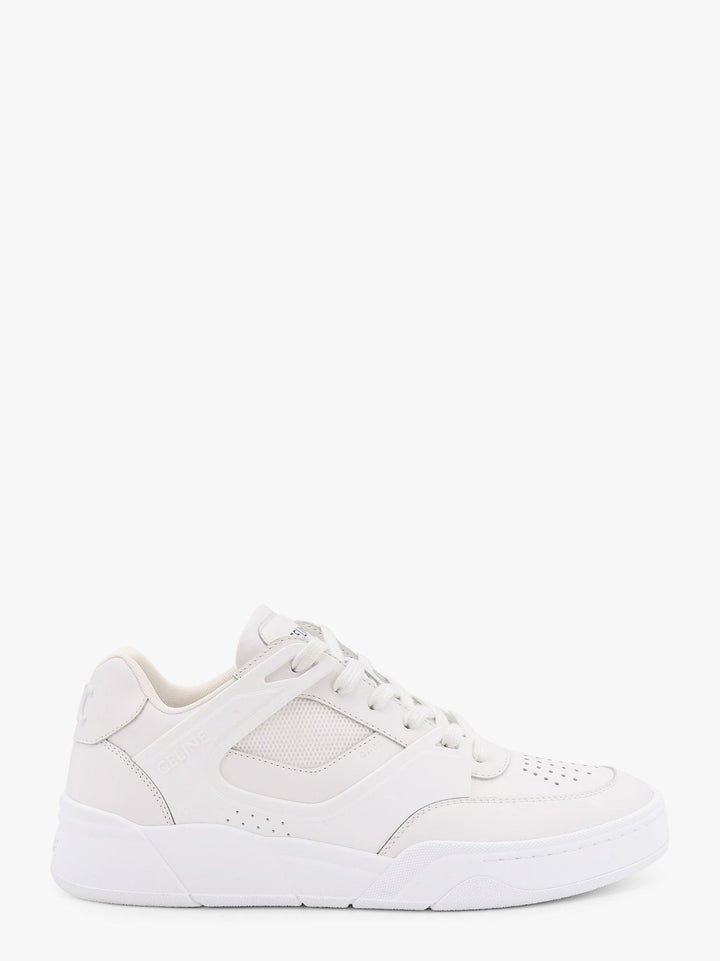 Celine Men Ct-09 Leather Sneakers With Mesh Inserts