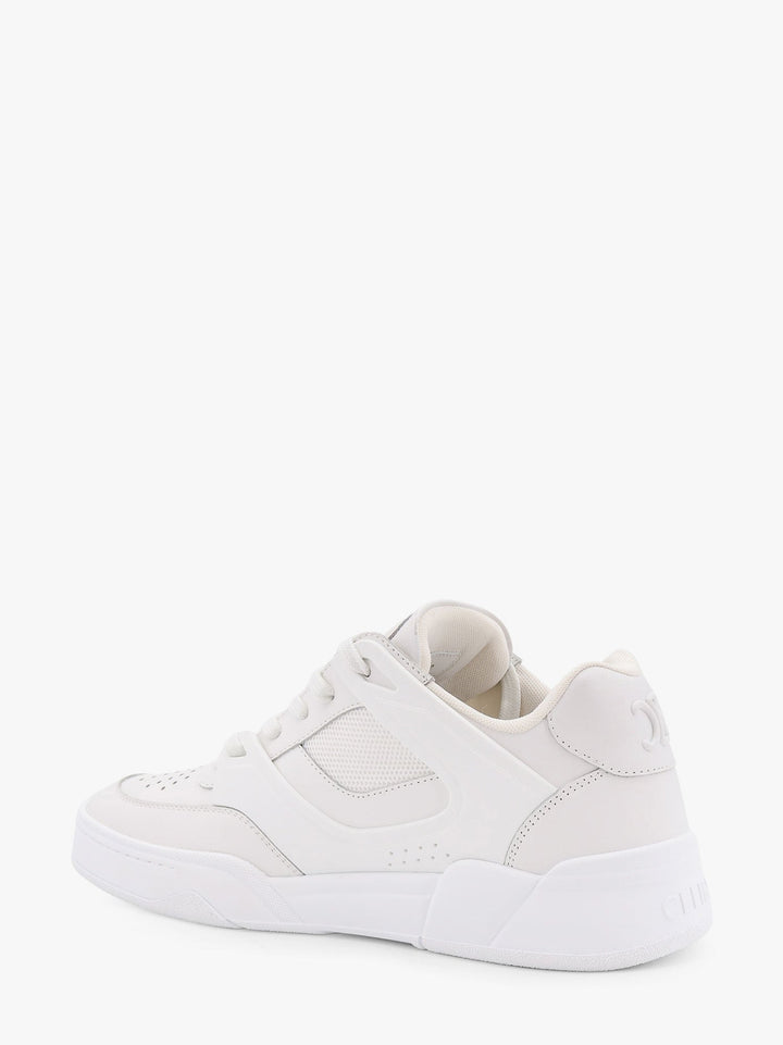 Celine Men Ct-09 Leather Sneakers With Mesh Inserts