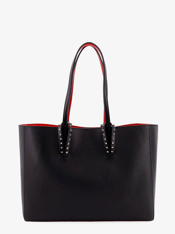 Christian Louboutin Women Cabata Leather Shoulder Bag With Studs