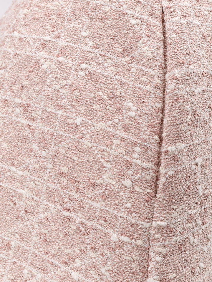 Dior Women Macrocannage Cotton Blend Tweed Mini Skirt