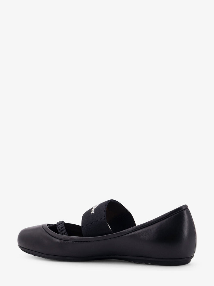 Dior Women Shade Leather Ballerinas With Elastic Bands