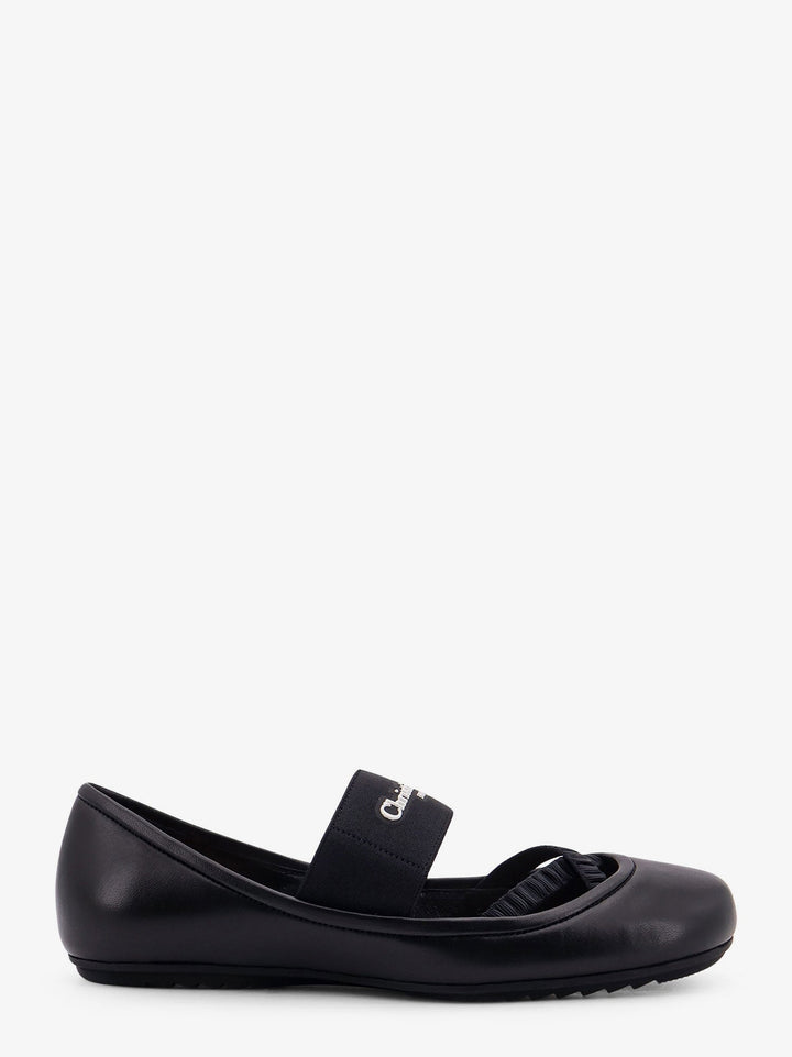 Dior Women Shade Leather Ballerinas With Elastic Bands