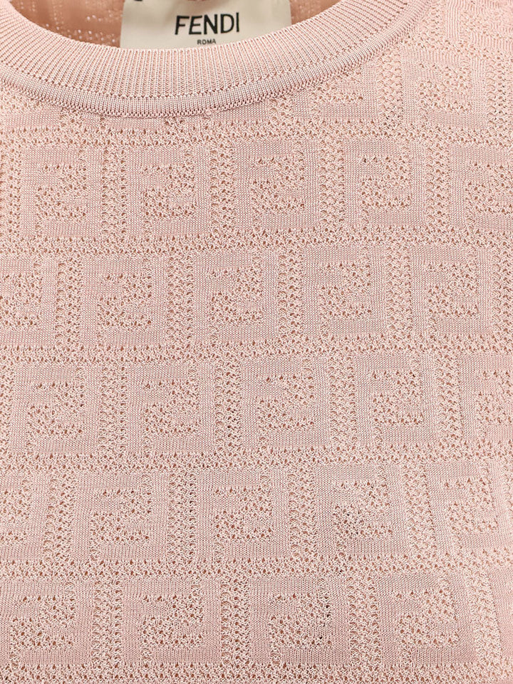 Fendi Women Ff Cotton And Viscose Dress