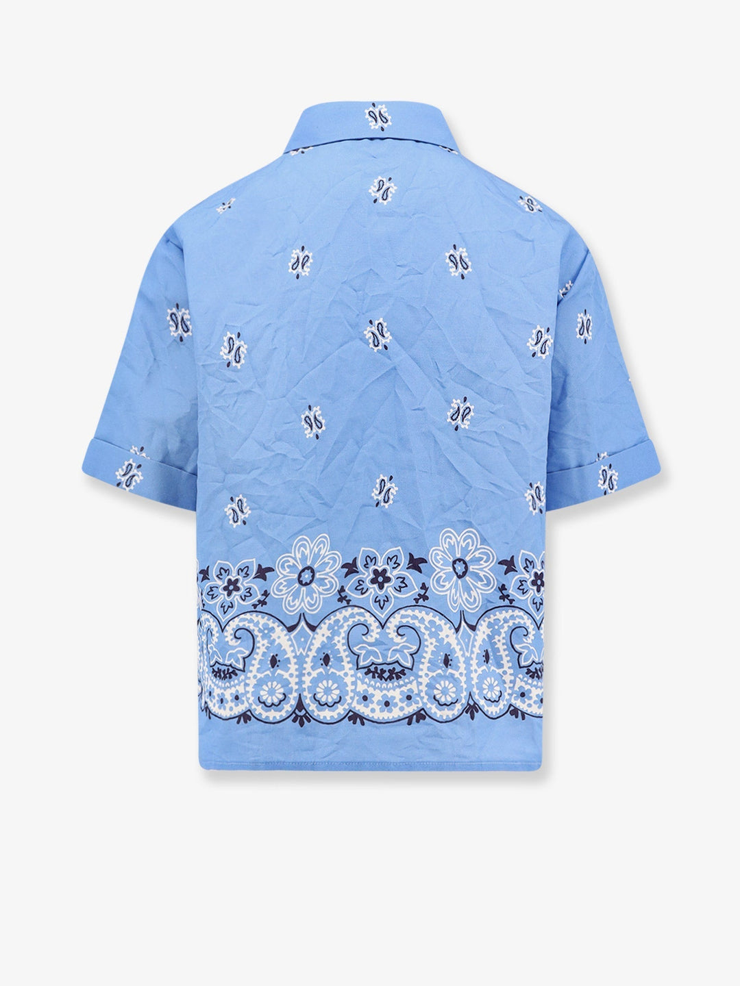 Miu Miu Women Bandana Cotton And Linen Shirt