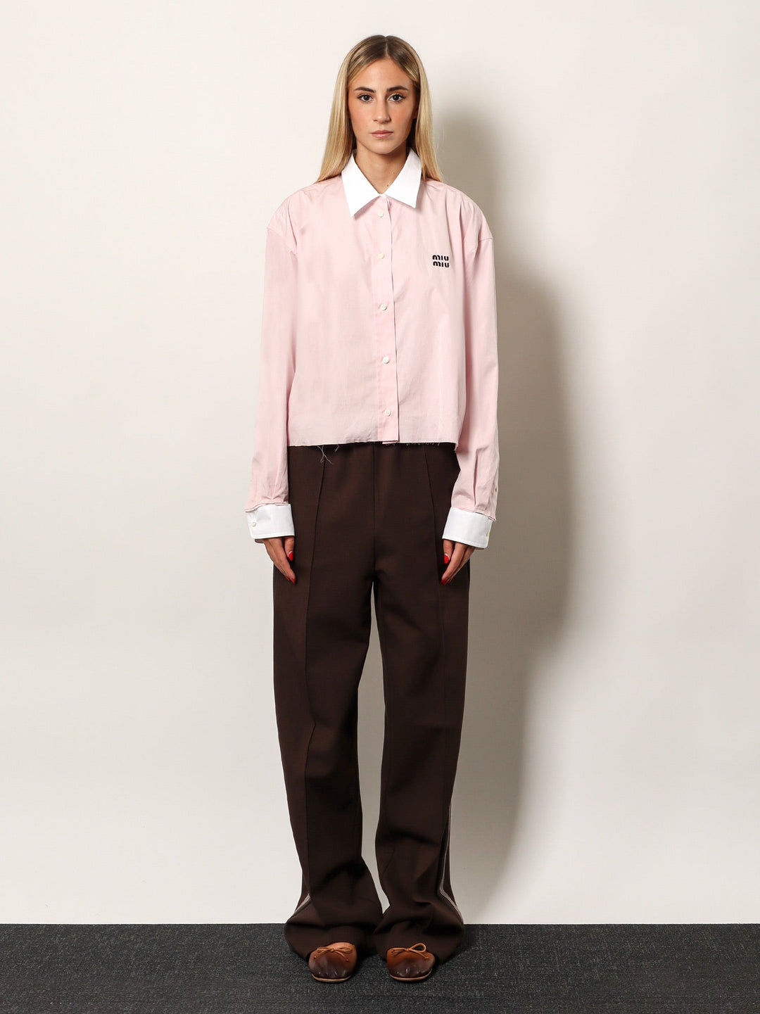 Miu Miu Women Cotton Poplin Shirt