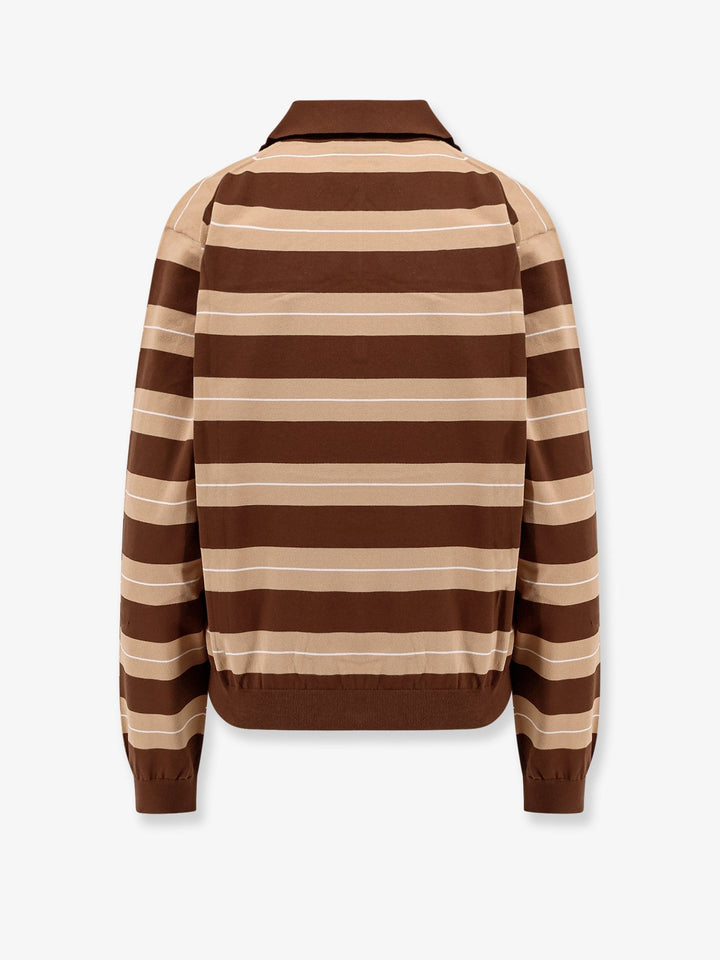 Miu Miu Women Striped Cotton Polo Shirt