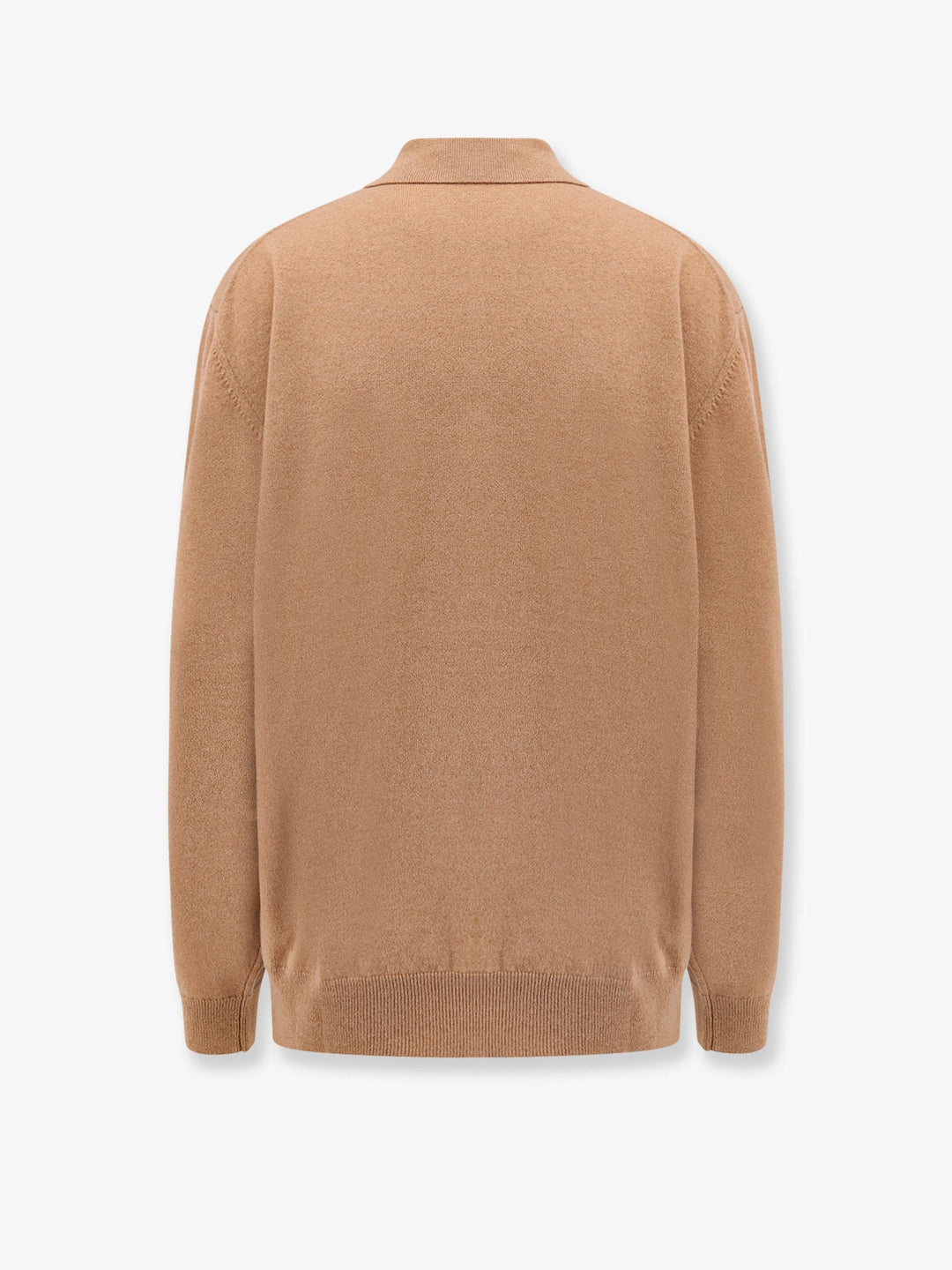 Miu Miu Women Cashmere Polo Shirt With Miu Miu Embroidery