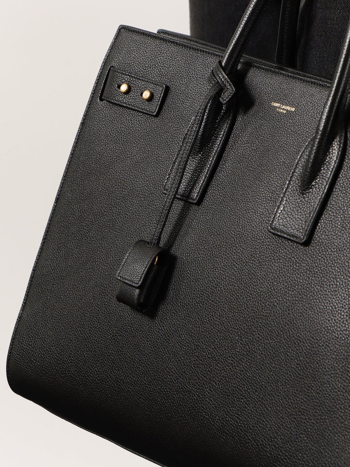 Saint Laurent Men Sac De Jour Large Leather Shoulder Bag