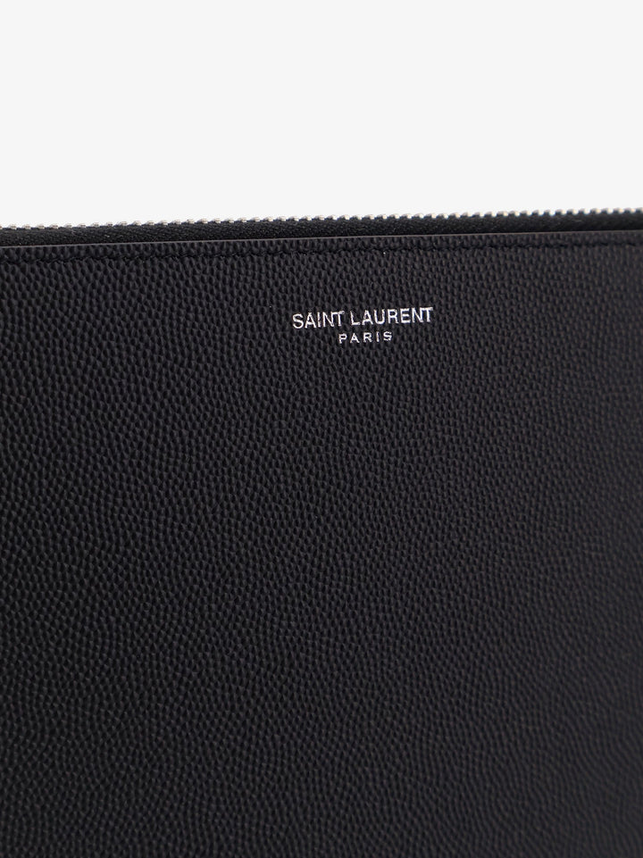Saint Laurent Men Leather Ipad Holder