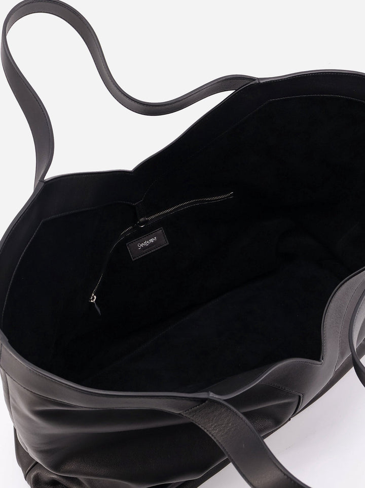Saint Laurent Men Y Oversize Leather Tote Bag