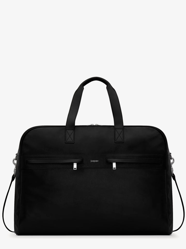 Saint Laurent Men Camp Leather Travel Bag