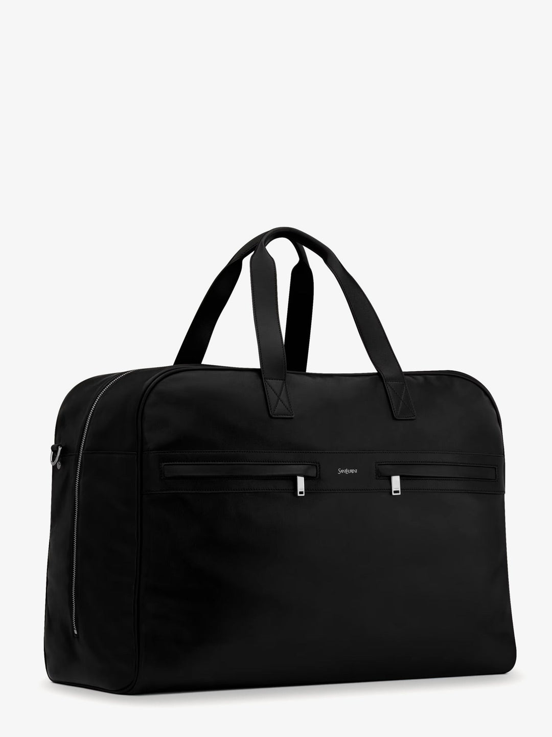 Saint Laurent Men Camp Leather Travel Bag