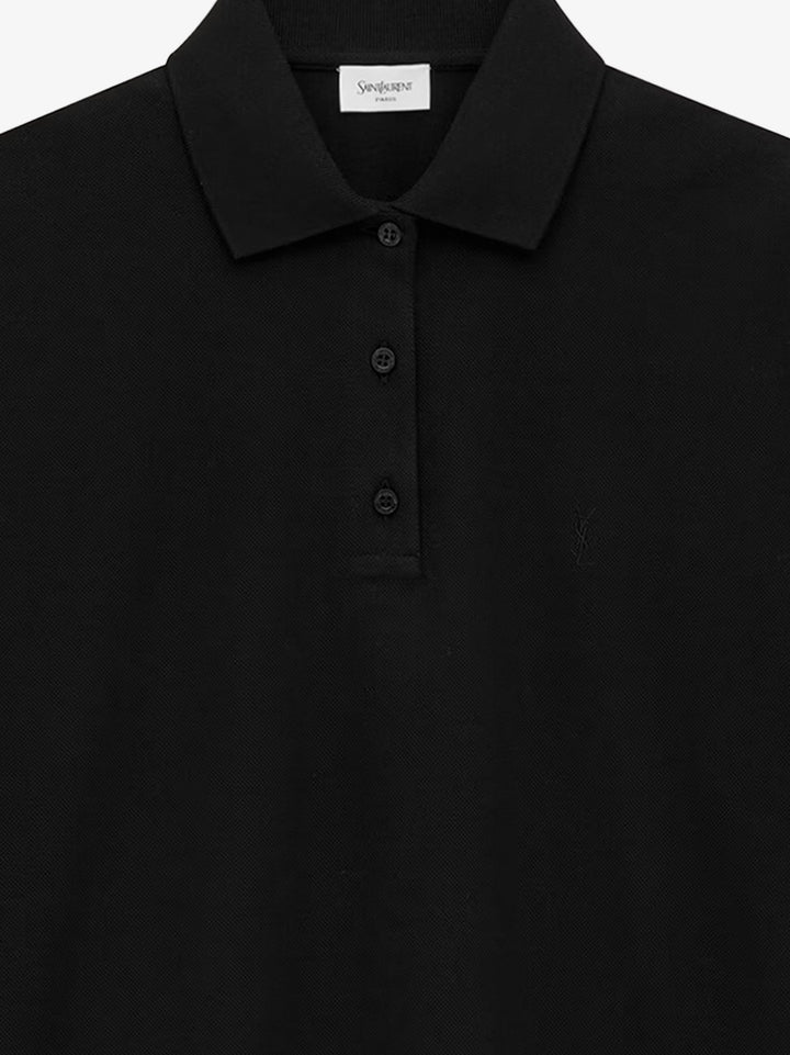 Saint Laurent Women Cotton Blend Polo Shirt