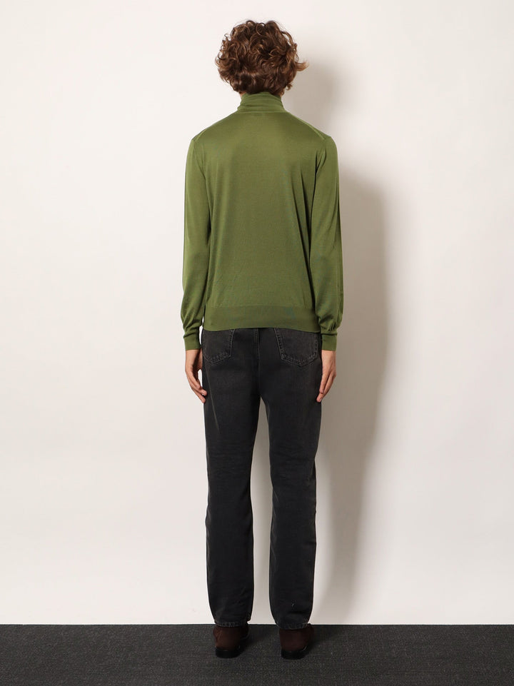 Saint Laurent Men Cashmere, Wool And Silk Turtleneck Sweater