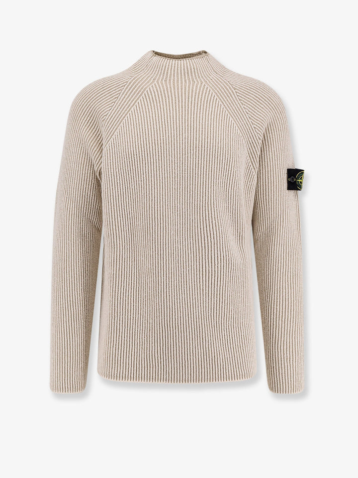 Stone Island Men Certified Virgin Wool And Cotton Sweater