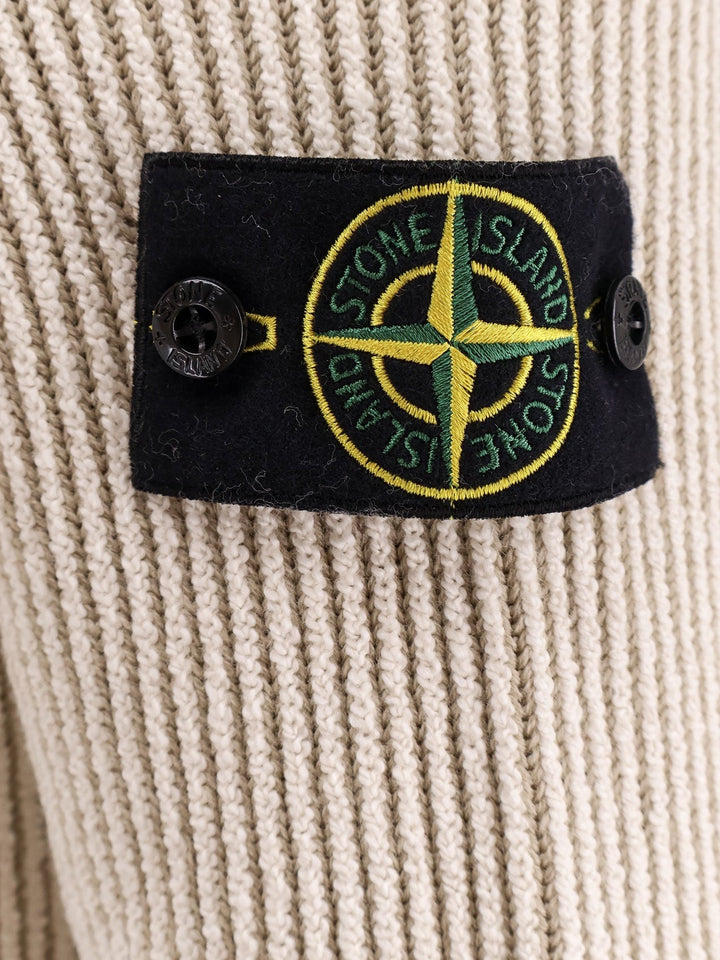 Stone Island Men Certified Virgin Wool And Cotton Sweater