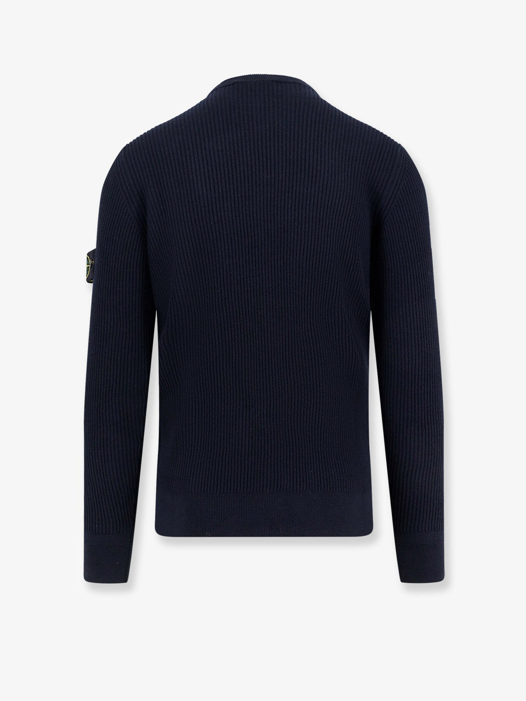 Stone Island Men Ribbed Certified Virgin Wool Sweater
