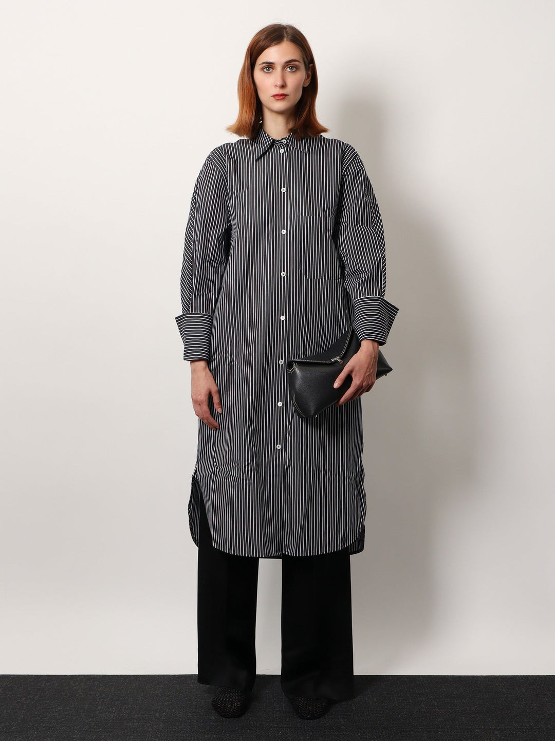 Toteme Women Striped Kimono-Sleeve Shirtdress