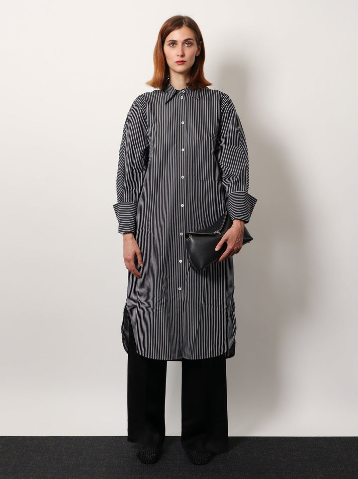 Toteme Women Striped Kimono-Sleeve Shirtdress