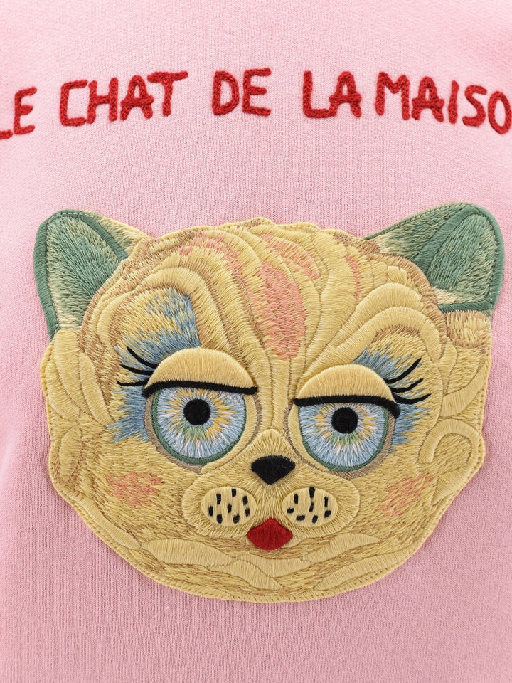 Valentino Women Le Chat De La Maison Cotton Sweatshirt