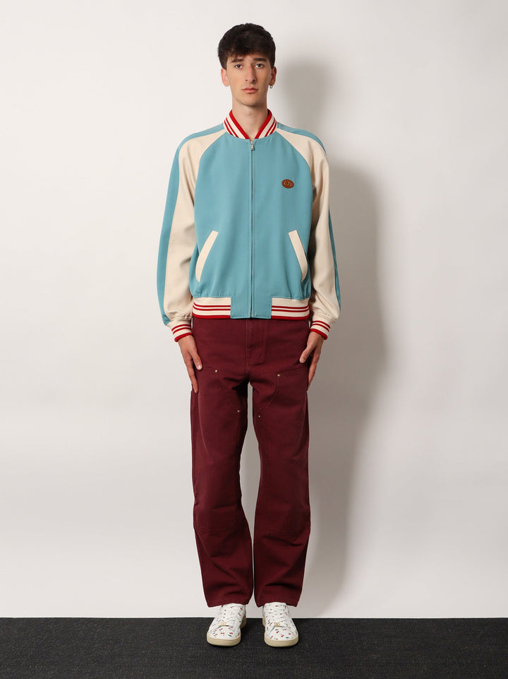 Valentino Men Le Chat De La Maison Virgin Wool Bomber Jacket