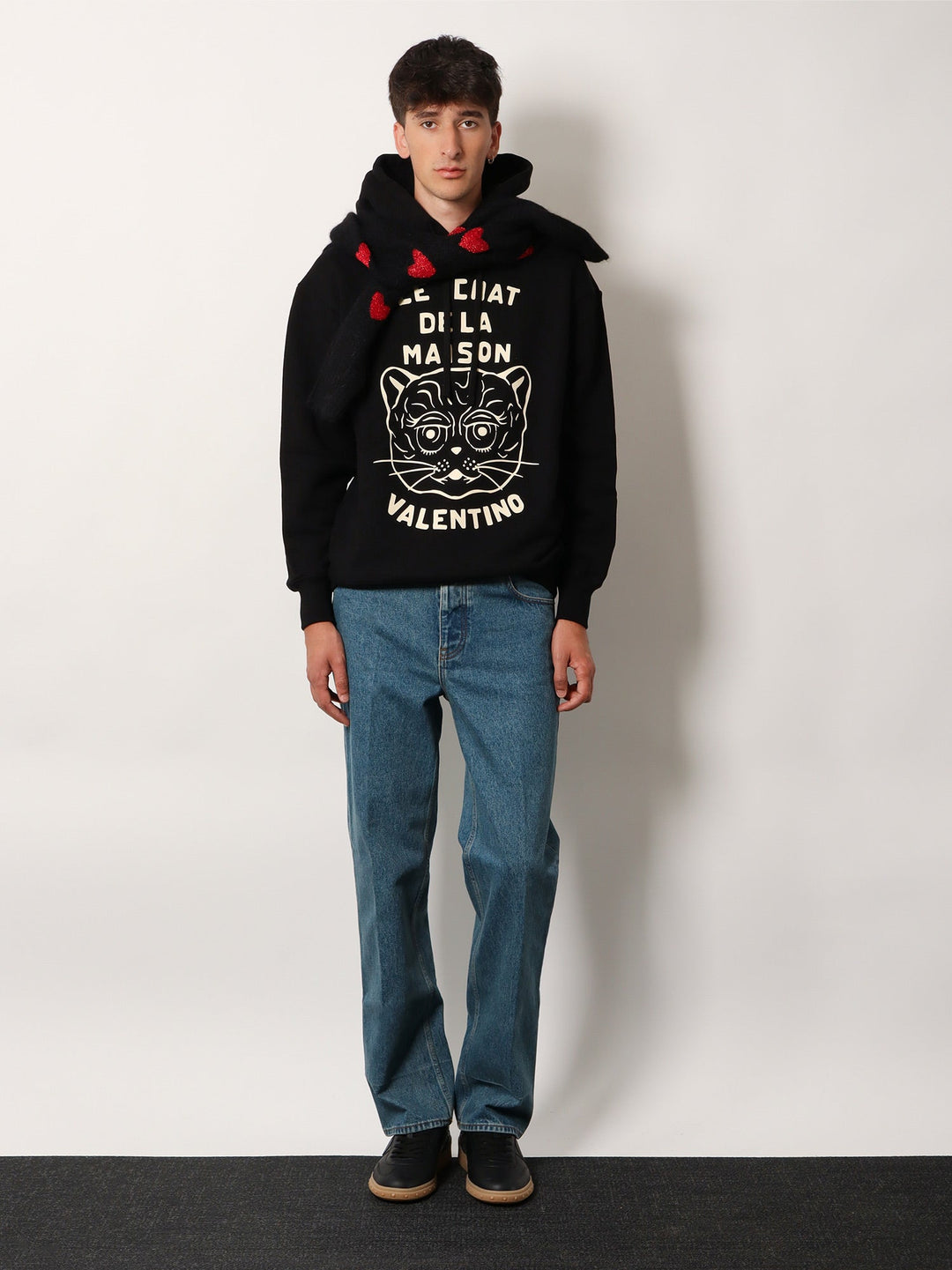 Valentino Men Le Chat De La Maison Cotton Sweatshirt