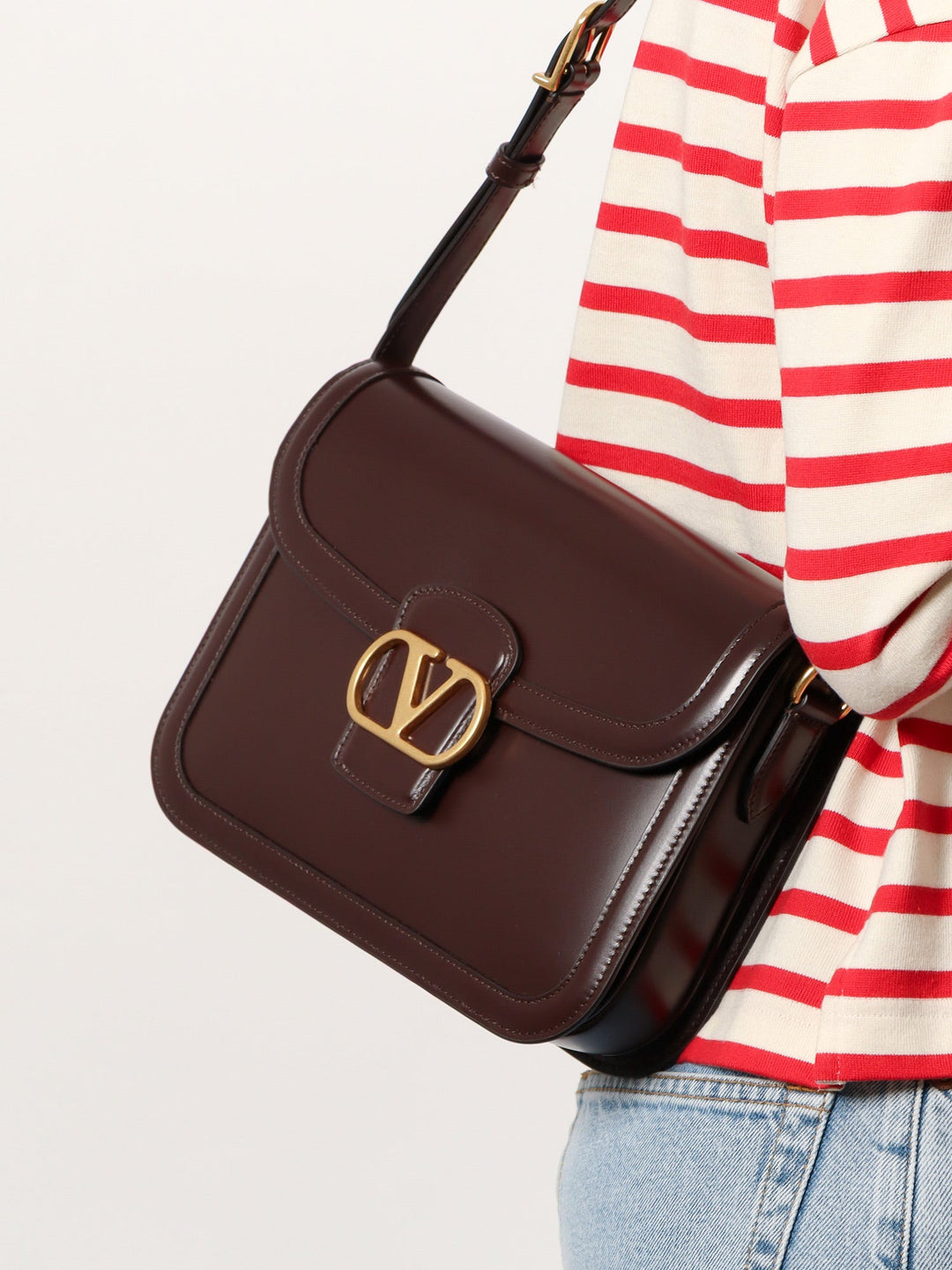 Valentino Garavani Women Valentino Garavani 9To5 Leather Shoulder Bag