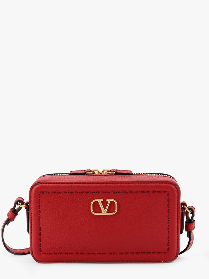 Valentino Garavani Women Valentino Garavani Alltime Leather Shoulder Bag With Vlogo Signature Detail