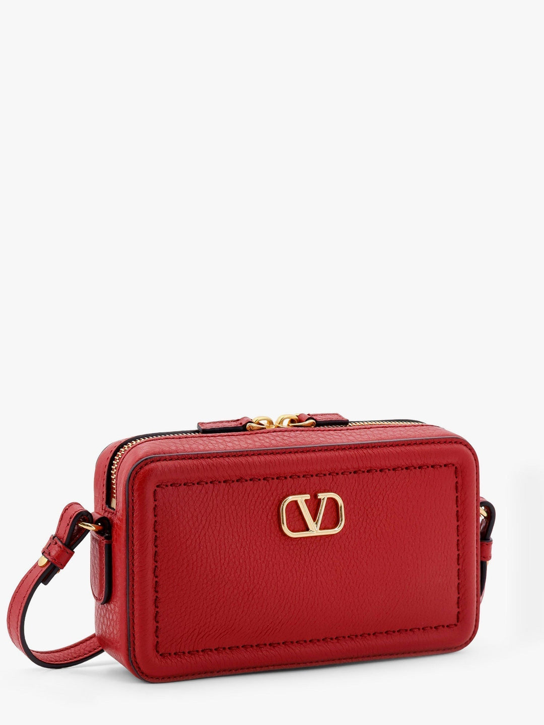 Valentino Garavani Women Valentino Garavani Alltime Leather Shoulder Bag With Vlogo Signature Detail