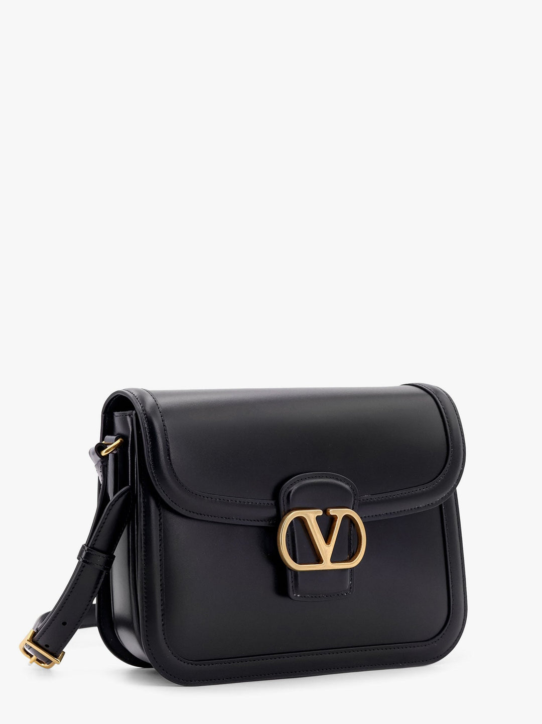 Valentino Garavani Men Valentino Garavani 9To5 Leather Shoulder Bag With Vlogo Signature Closure